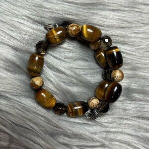 Carolyn pollack brown gem stone bracelet